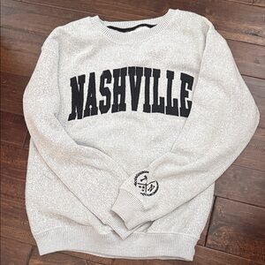 Nashville Crewneck Sweater - Light Gray